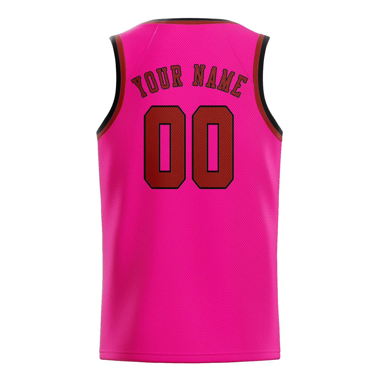 Benutzerdefiniertes Professionelles Rosarot Korallenrot Basketballtrikot