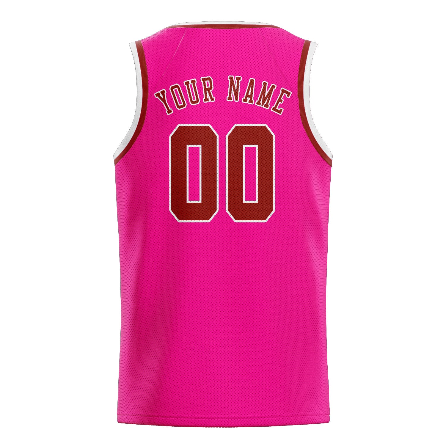 Benutzerdefiniertes Professionelles Rosarot Korallenrot Basketballtrikot