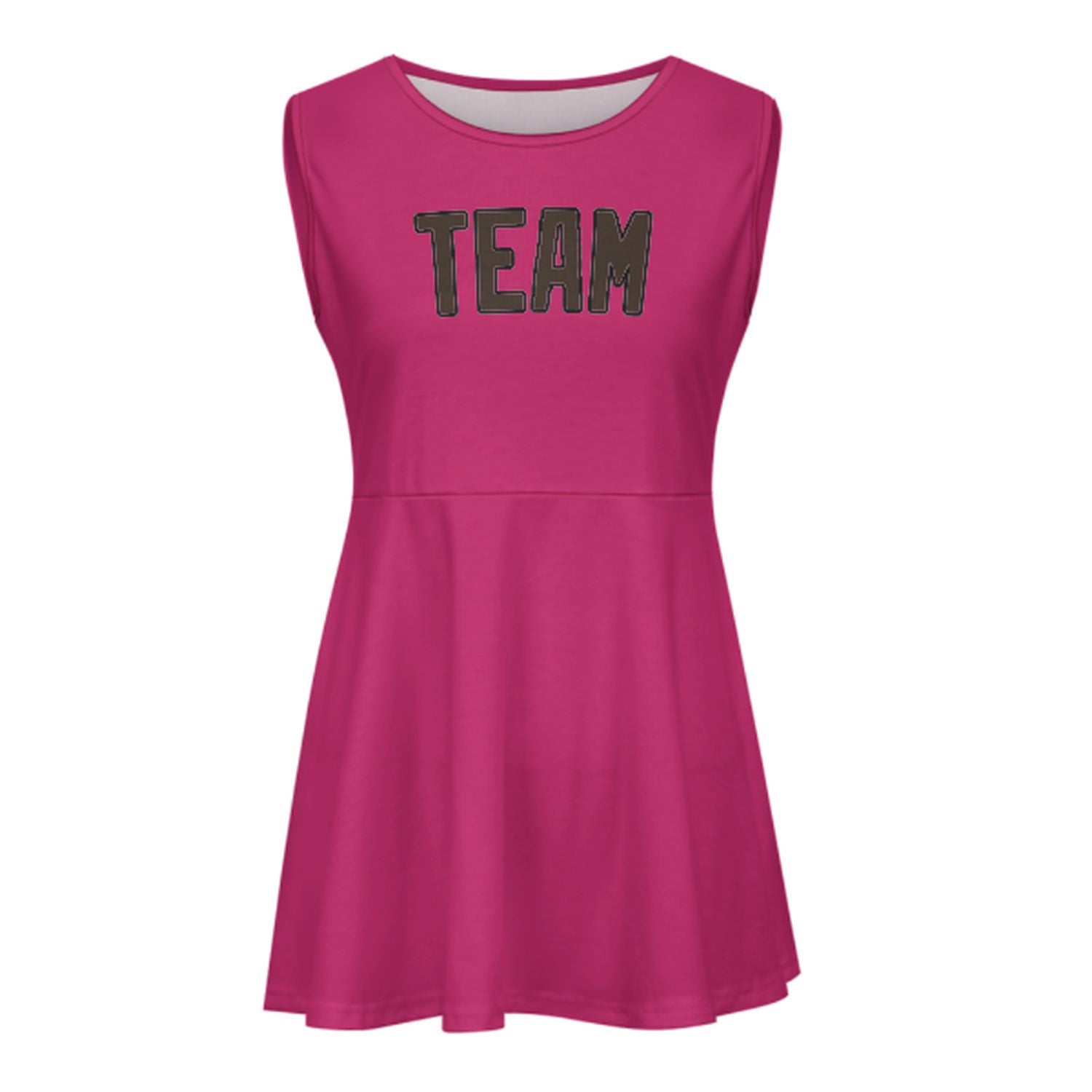 Maßgeschneidertes Rosarot Braun Cheerleader-Kleid