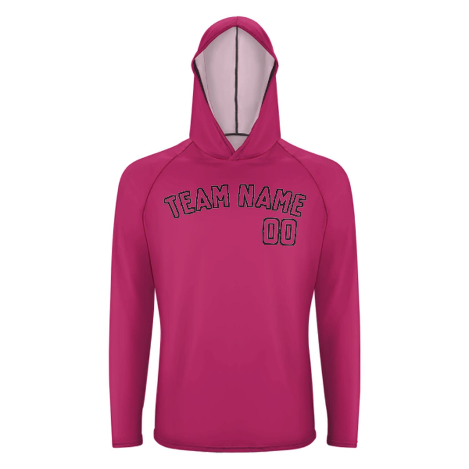 Maßgeschneidertes Rosarot Rosarot UV-Hoodie