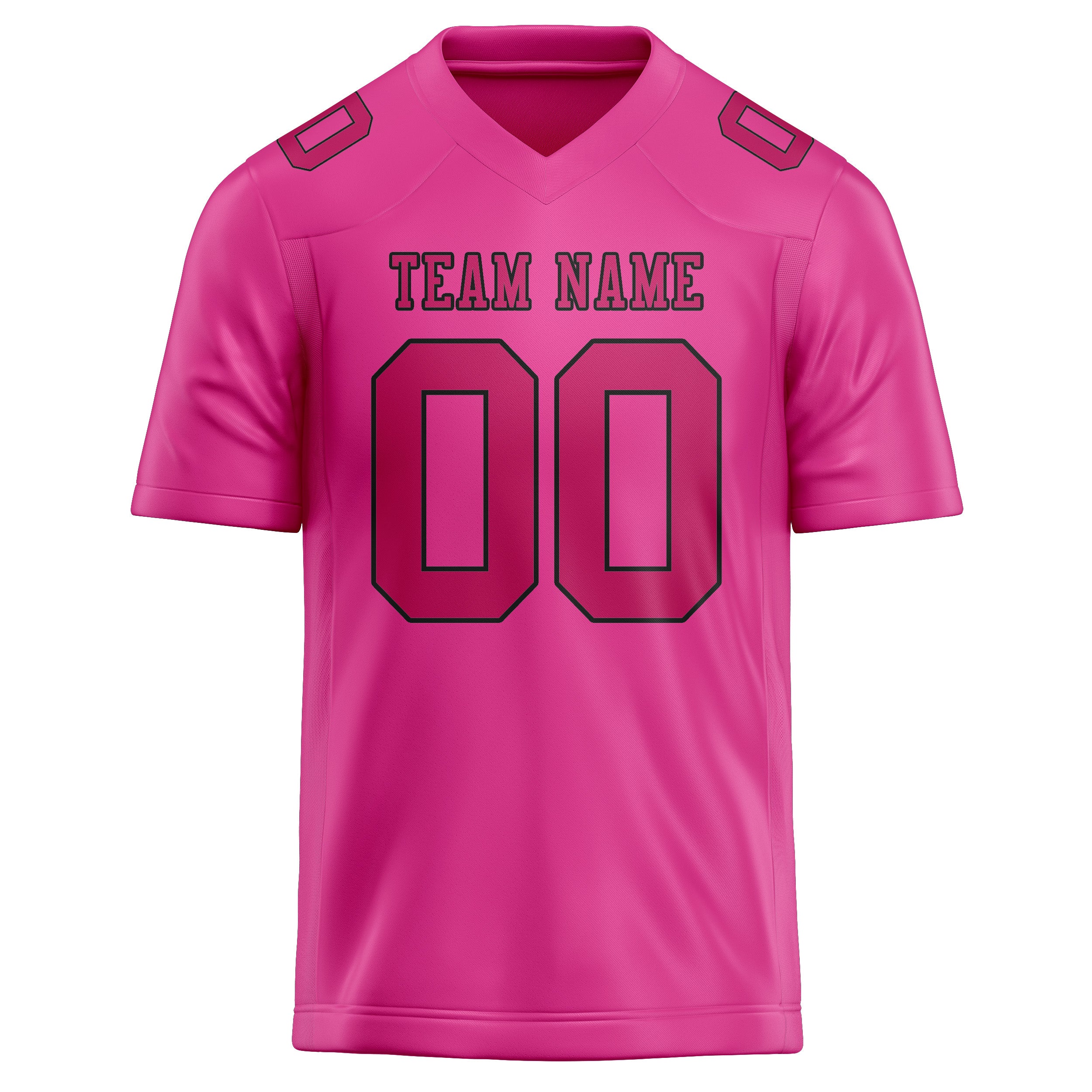 Maßgeschneidertes Professionelles Rosarot Rosarot Rugbytrikot
