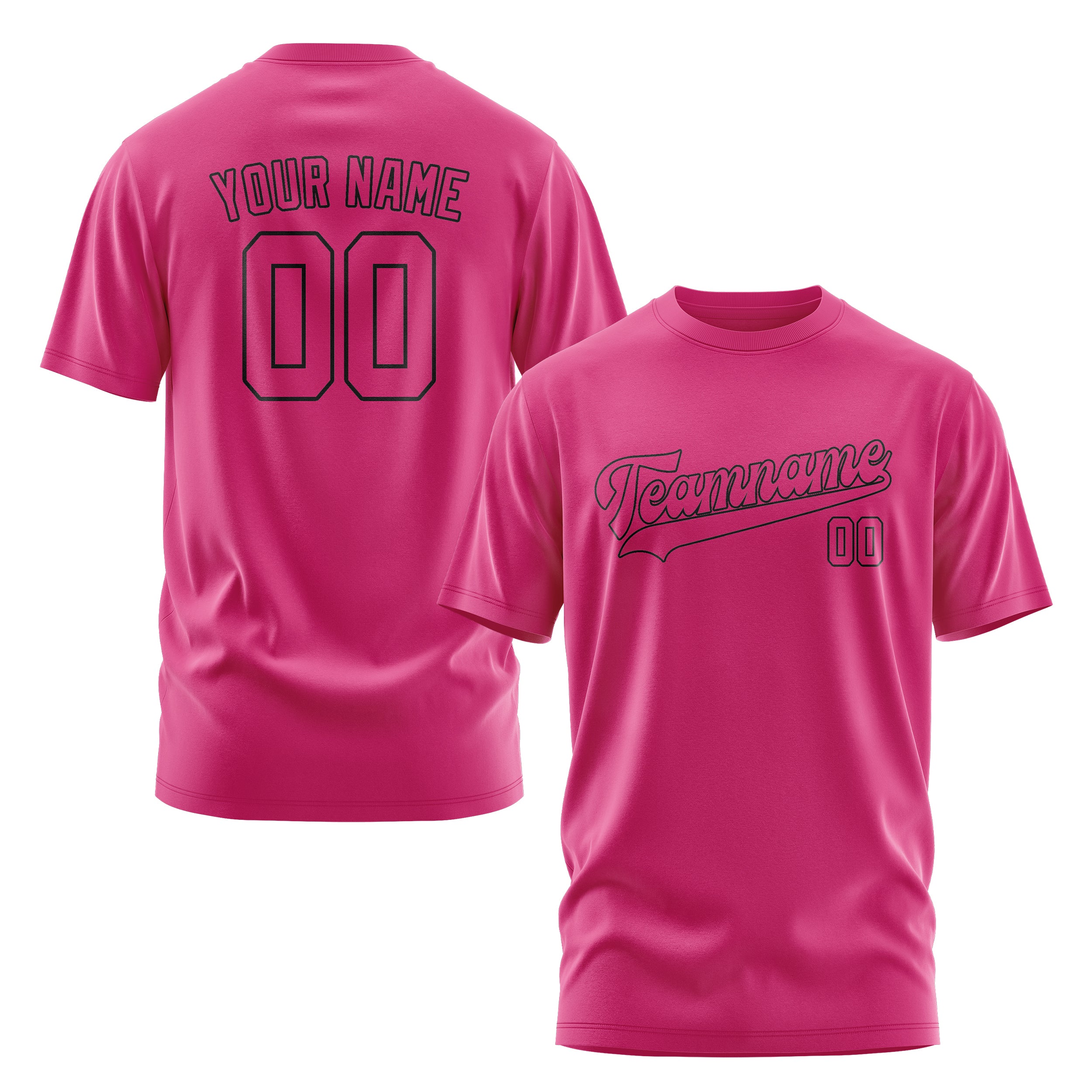 Maßgeschneidertes Rosarot Rosarot T-Shirt