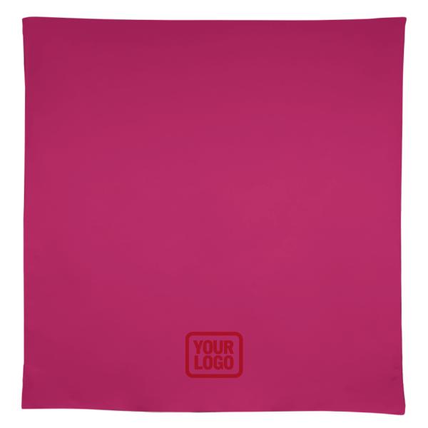Tovaglia quadrata rosa nera su misura