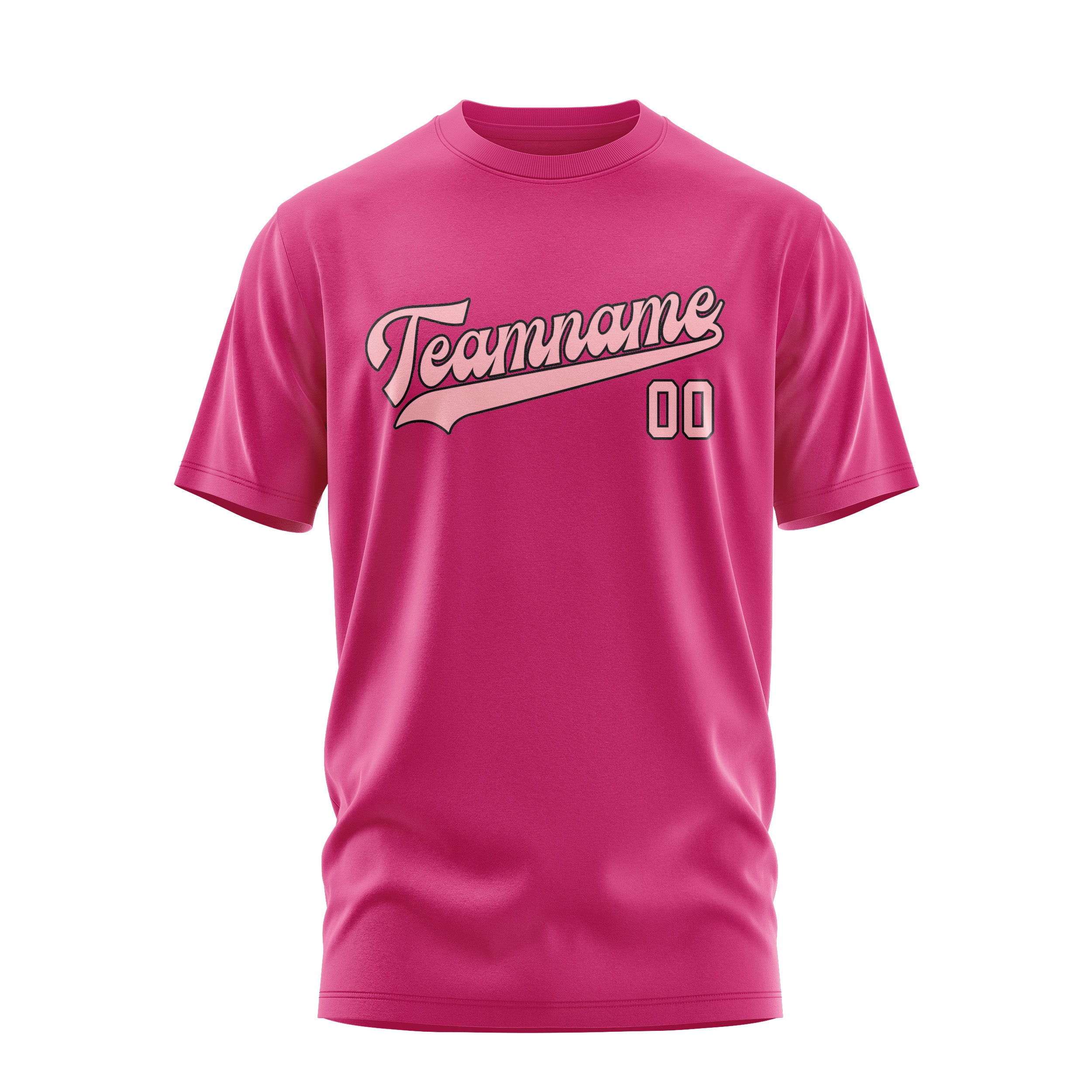 Maßgeschneidertes Rosarot Rosa T-Shirt