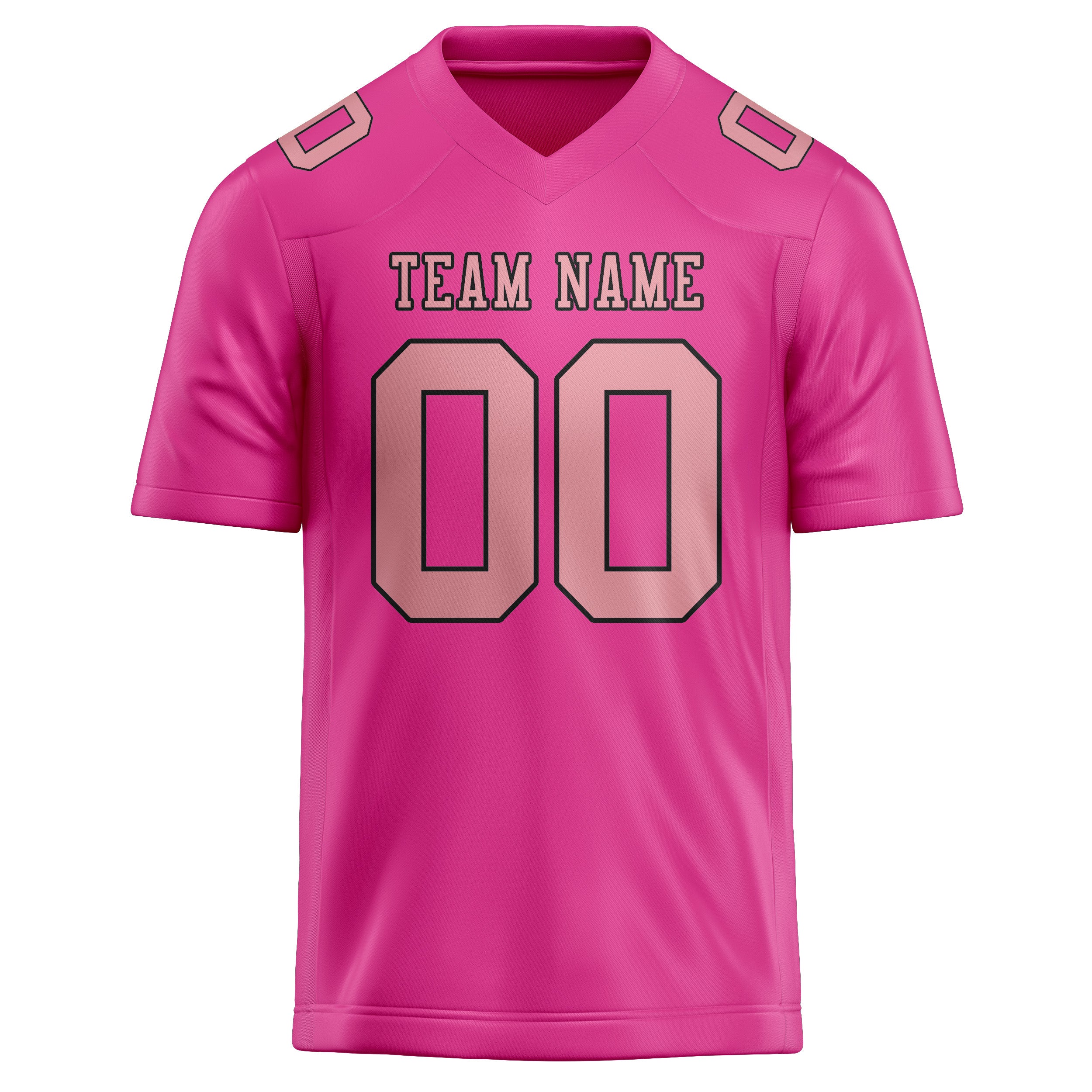 Maßgeschneidertes Professionelles Rosarot Rosa Rugbytrikot