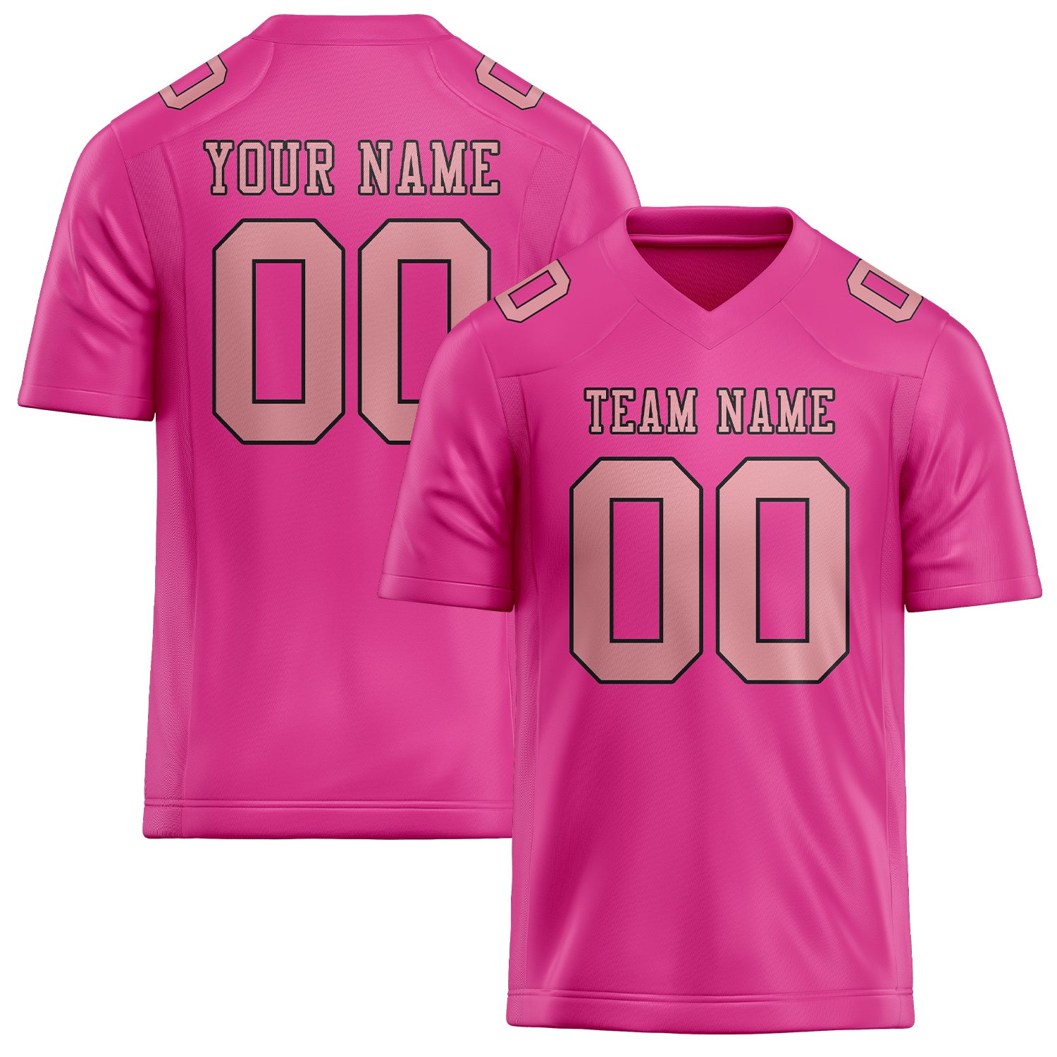 Maßgeschneidertes Professionelles Rosarot Rosa Rugbytrikot