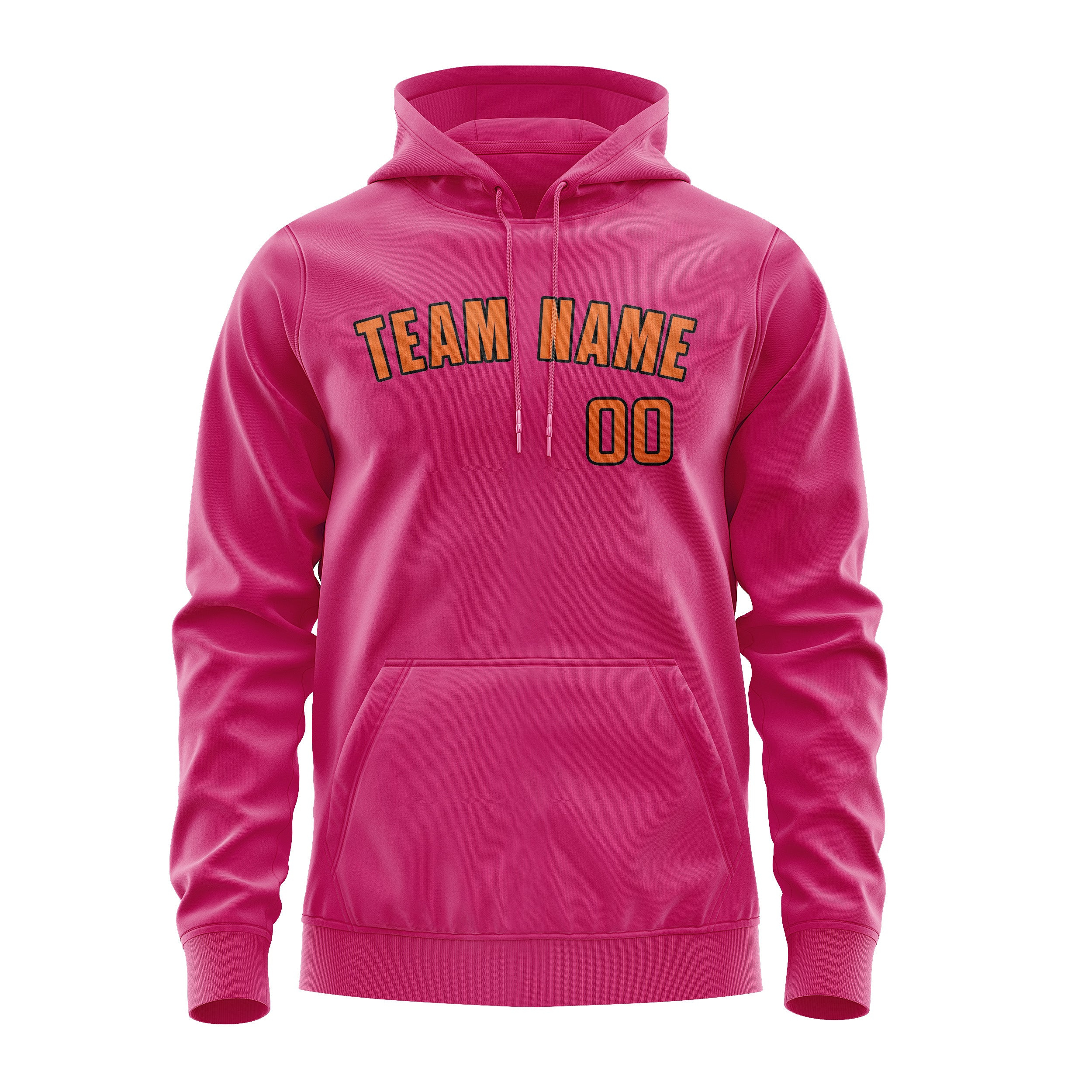 Maßgeschneidertes Rosarot Orange Hoodie