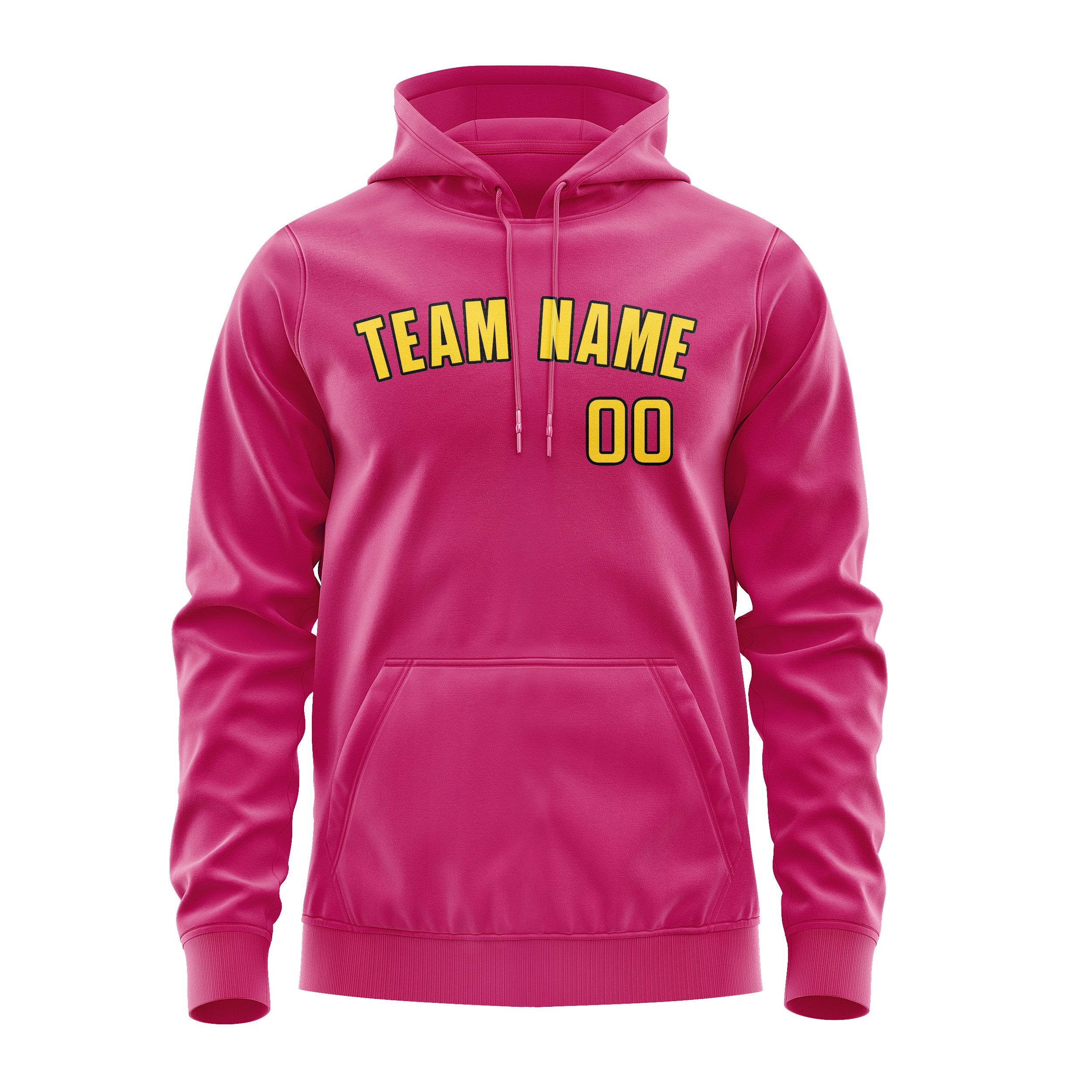 Maßgeschneidertes Rosarot Gold Hoodie