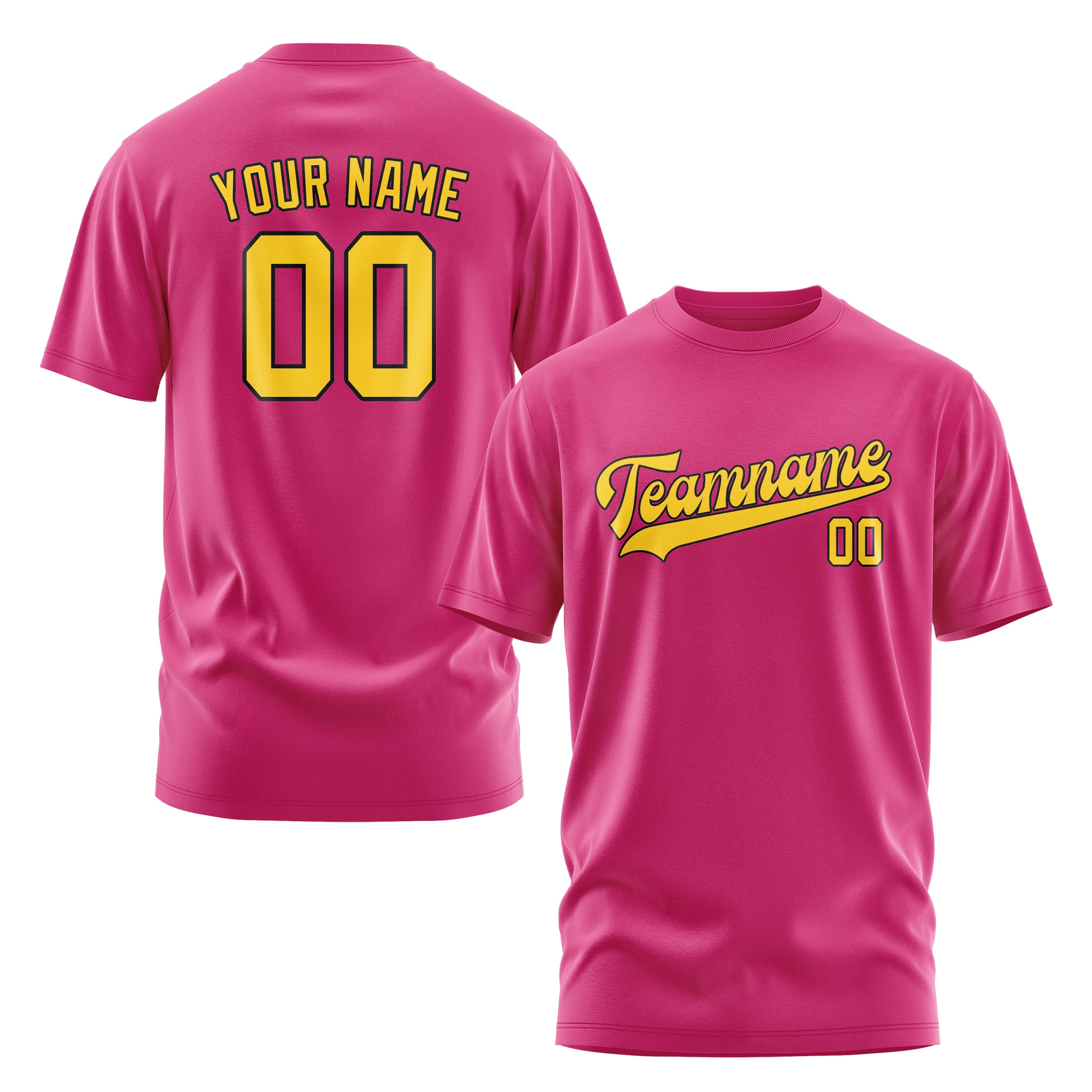 Maßgeschneidertes Rosarot Gold T-Shirt