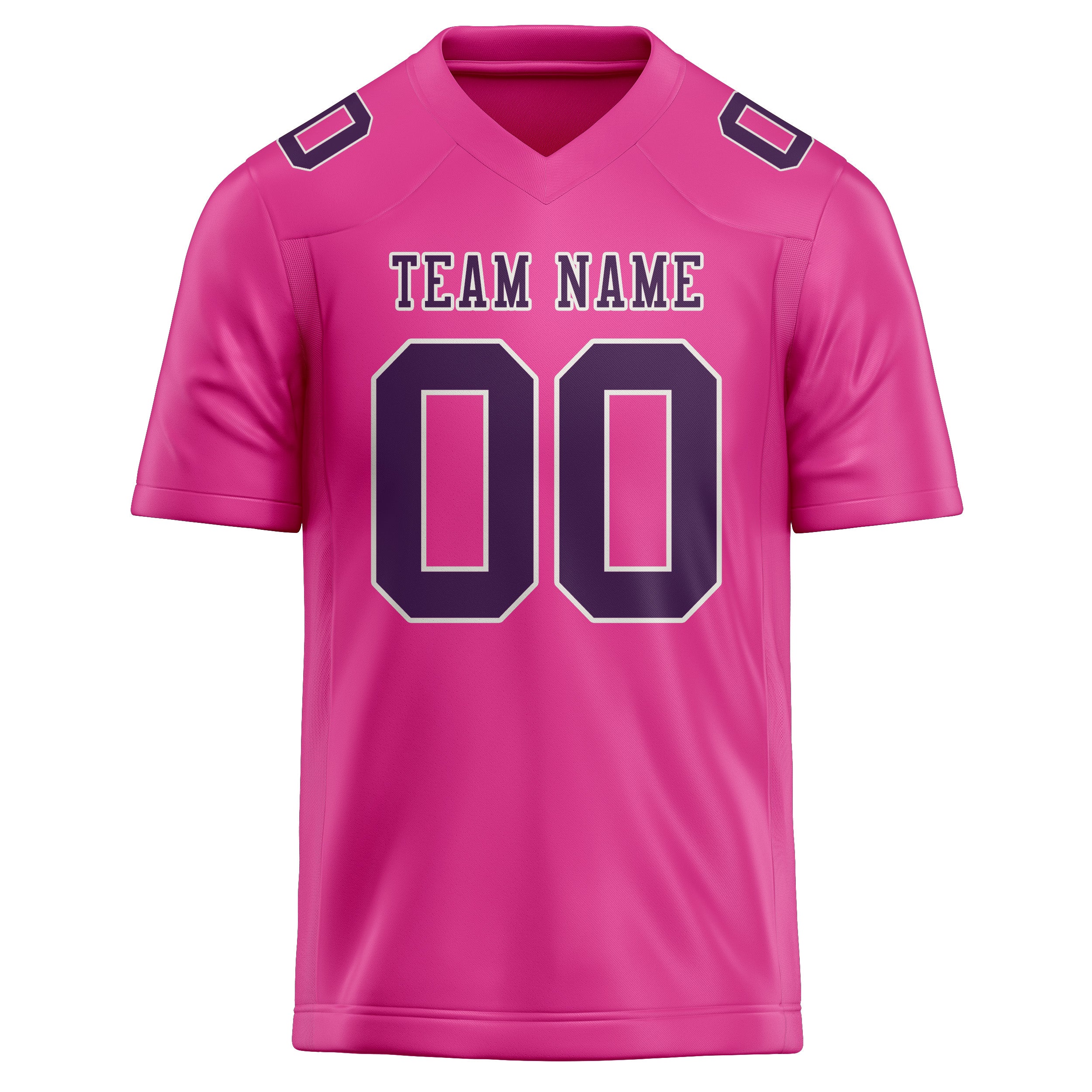 Maßgeschneidertes Professionelles Rosarot Lila Rugbytrikot