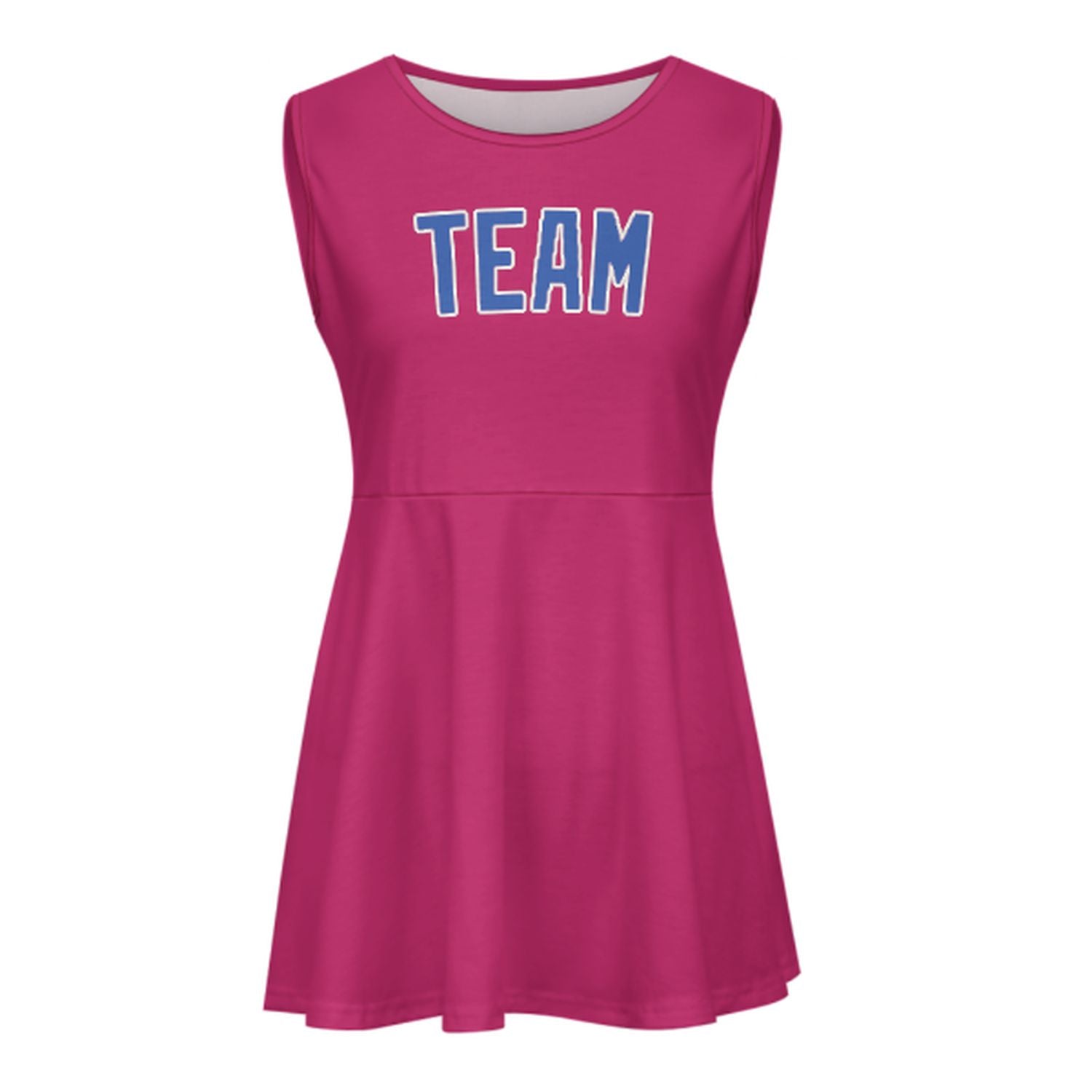 Maßgeschneidertes Rosarot Himmelblau Cheerleader-Kleid