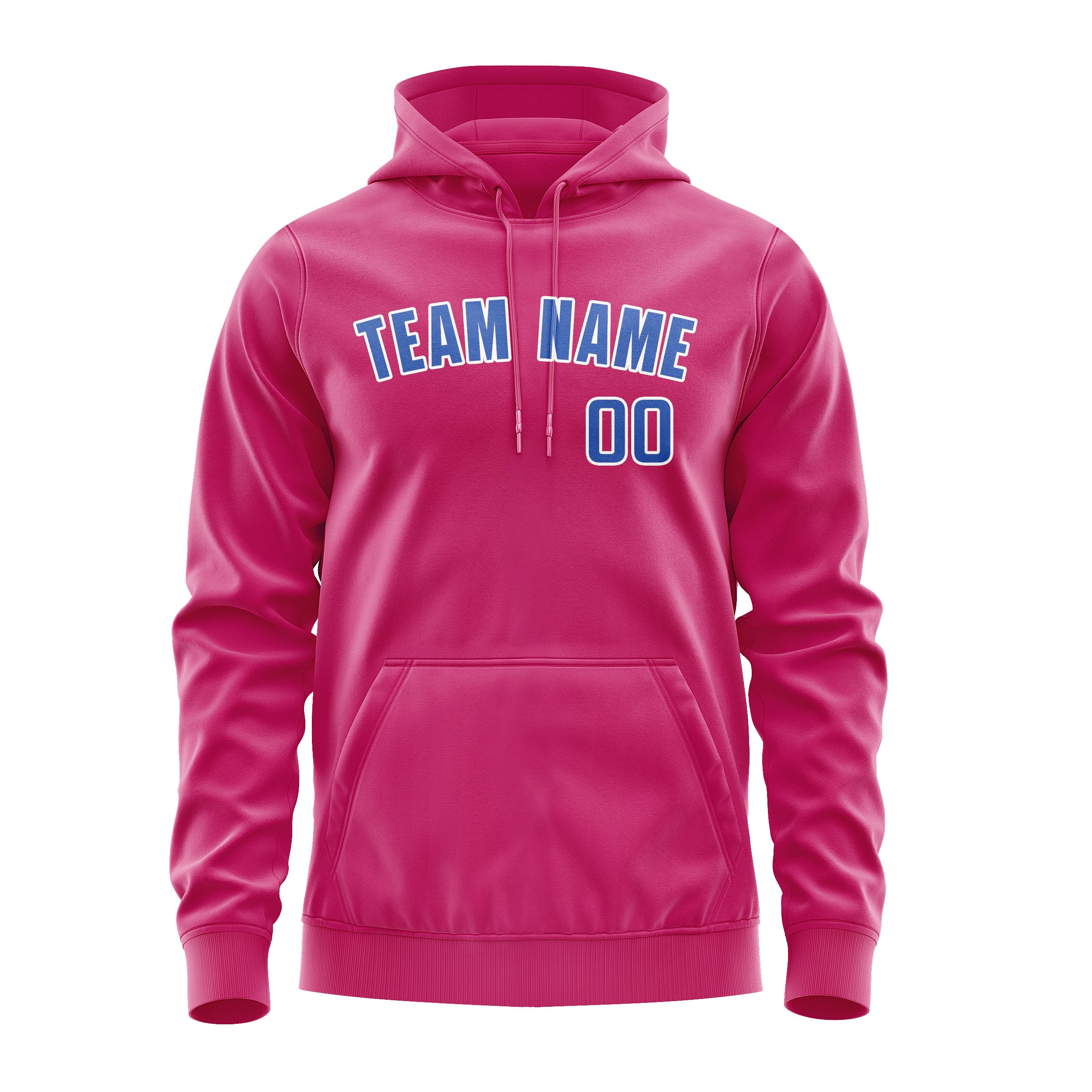 Maßgeschneidertes Rosarot Himmelblau Hoodie