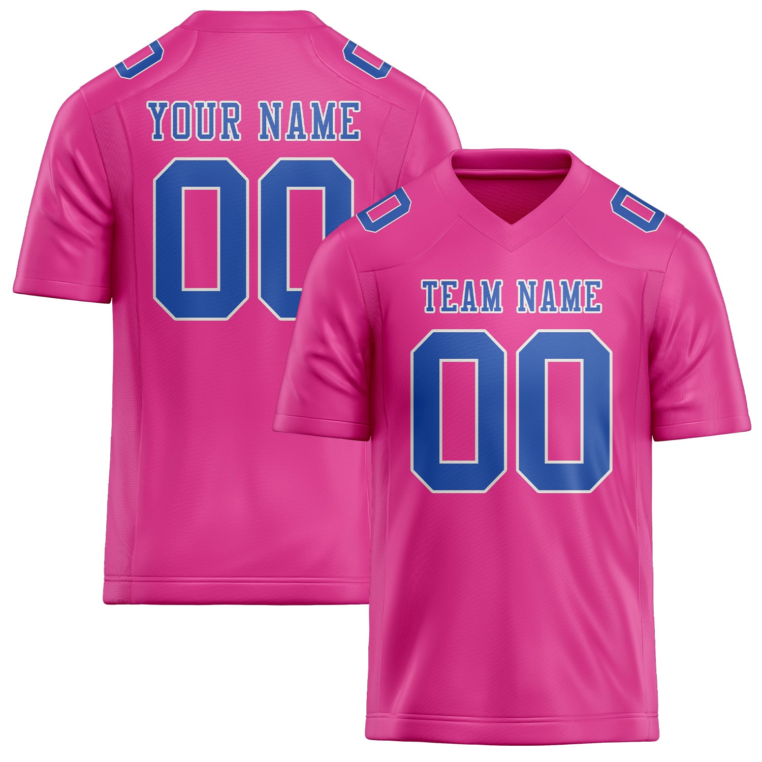 Maßgeschneidertes Professionelles Rosarot Himmelblau Rugbytrikot