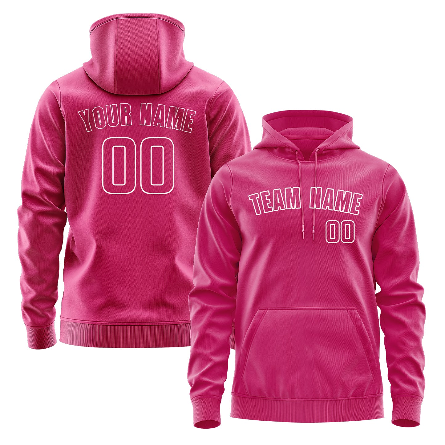 Maßgeschneidertes Rosarot Rosarot Hoodie
