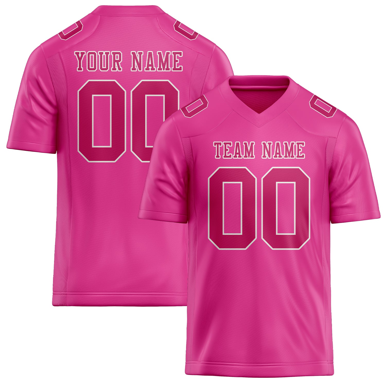 Maßgeschneidertes Professionelles Rosarot Rosarot Rugbytrikot