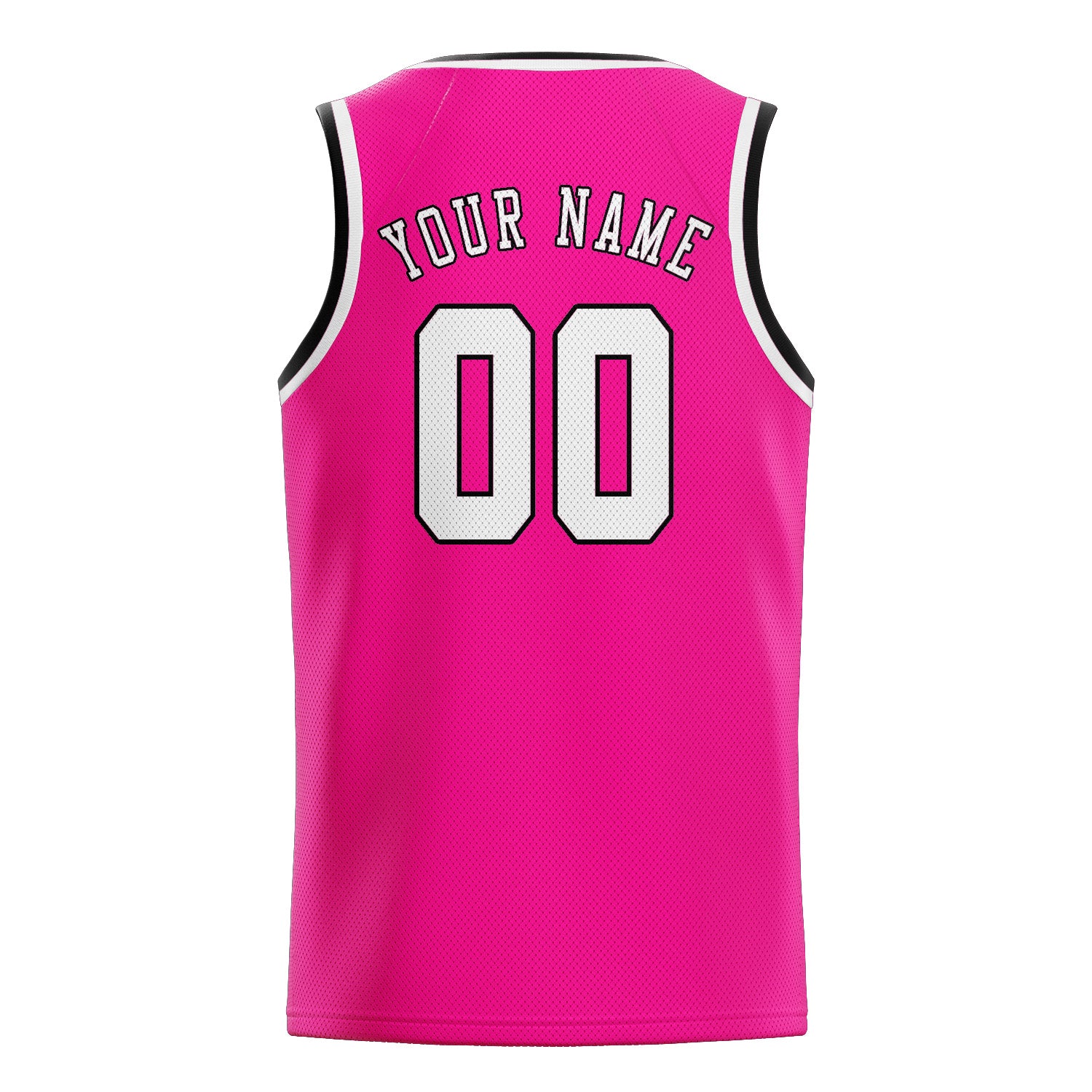 Benutzerdefiniertes Professionelles Rosarot Weiß Basketballtrikot