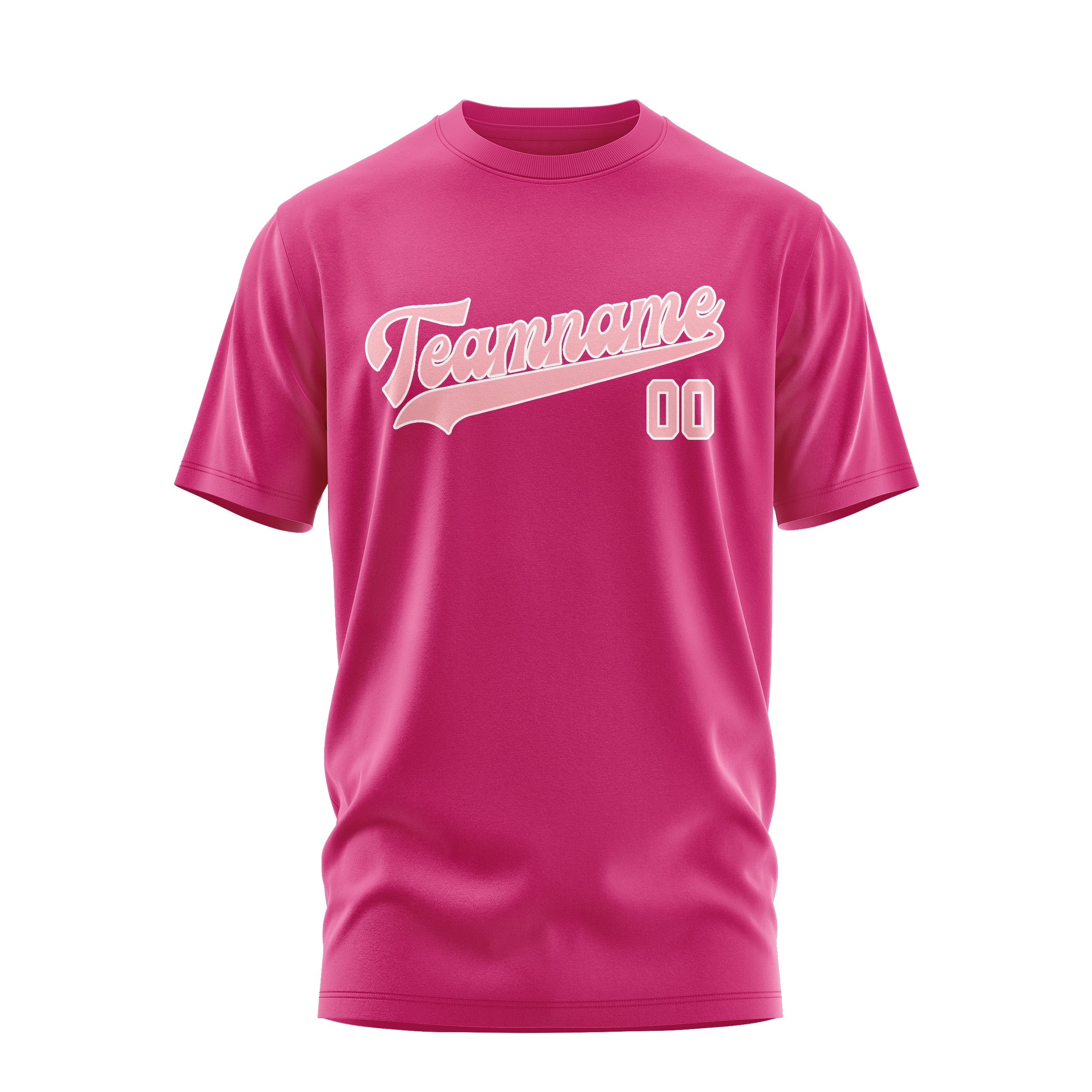 Maßgeschneidertes Rosarot Rosa T-Shirt