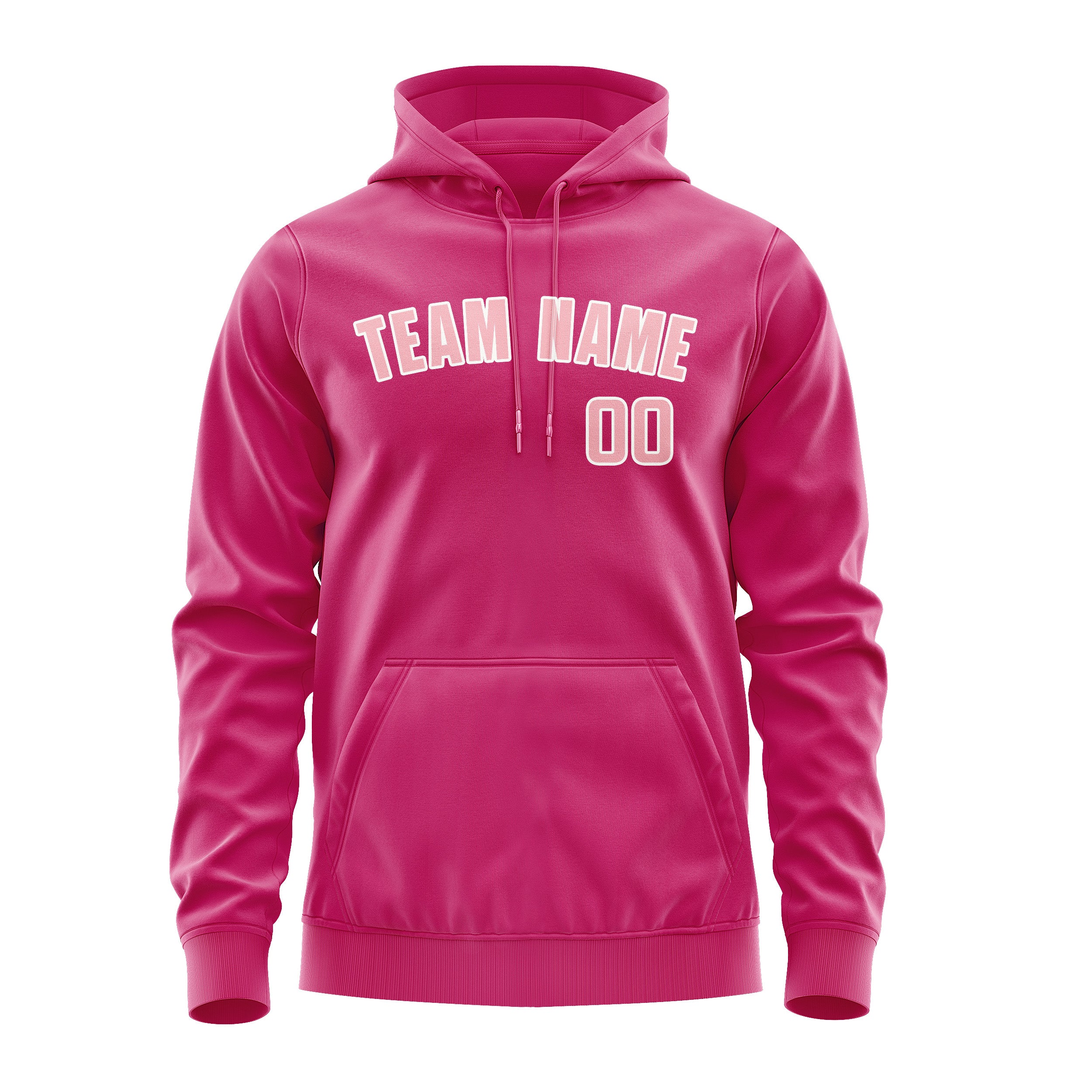 Maßgeschneidertes Rosarot Rosa Hoodie