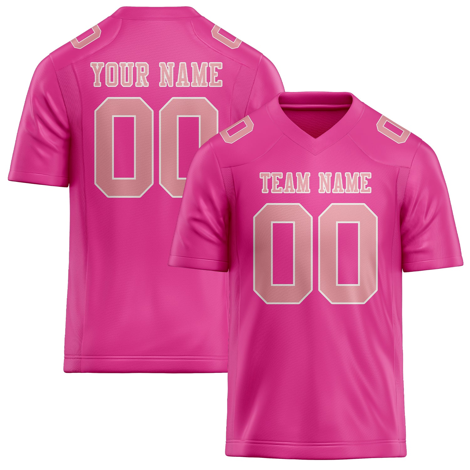 Maßgeschneidertes Professionelles Rosarot Rosa Rugbytrikot