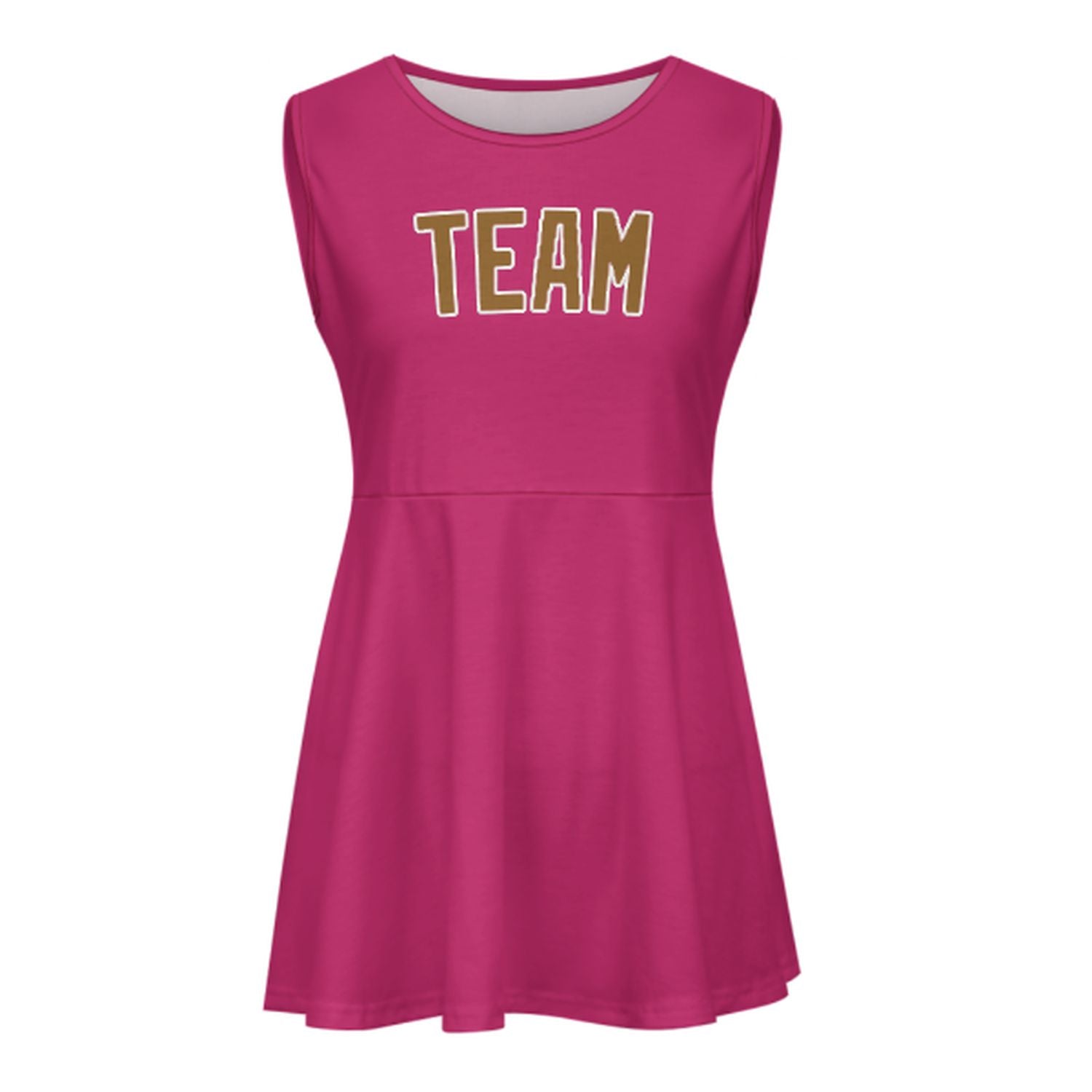 Maßgeschneidertes Rosarot Khaki Cheerleader-Kleid