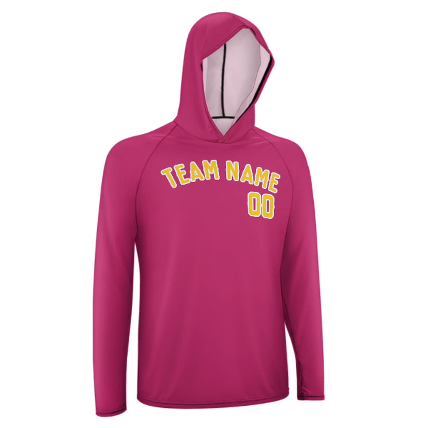 Maßgeschneidertes Rosarot Gold UV-Hoodie