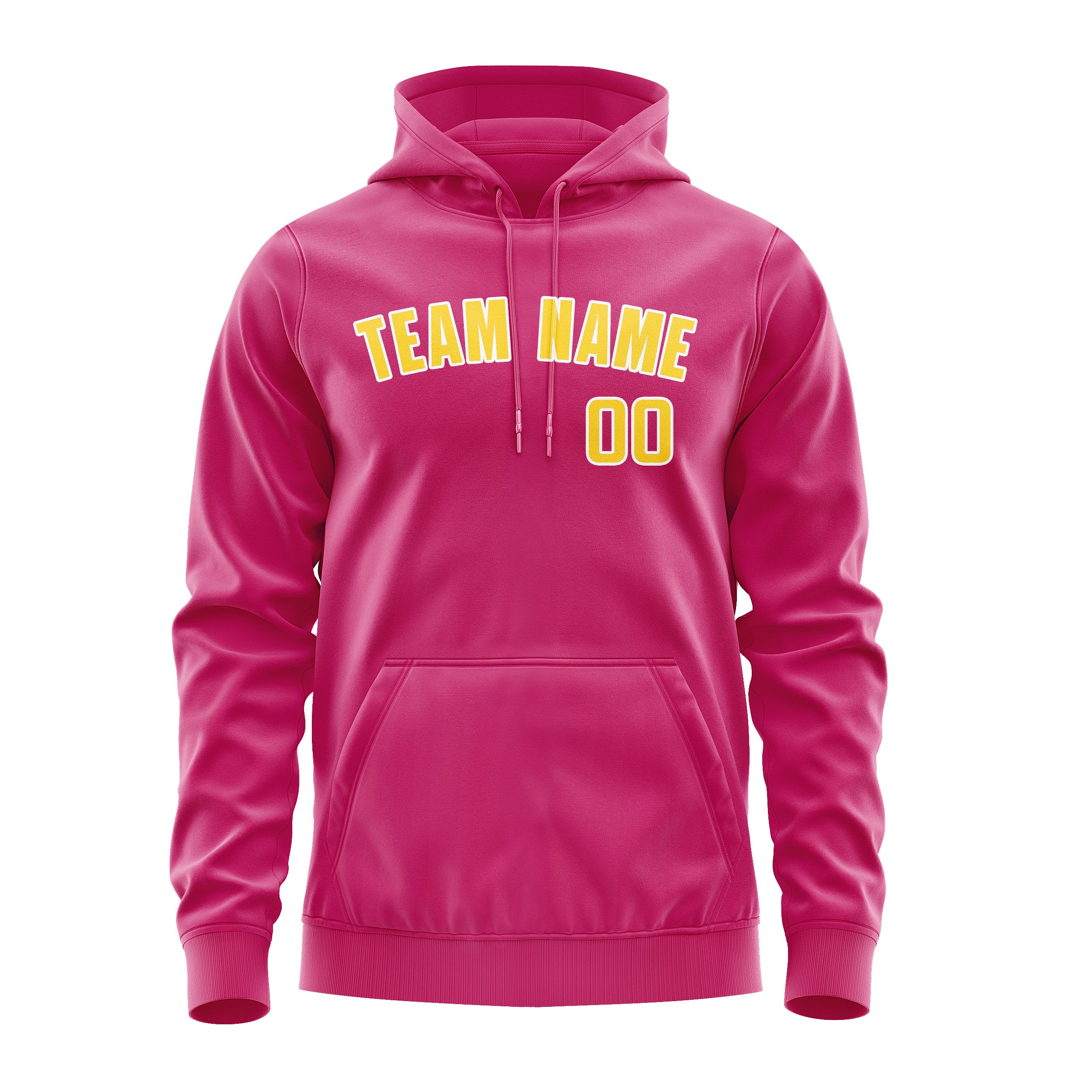 Maßgeschneidertes Rosarot Gold Hoodie