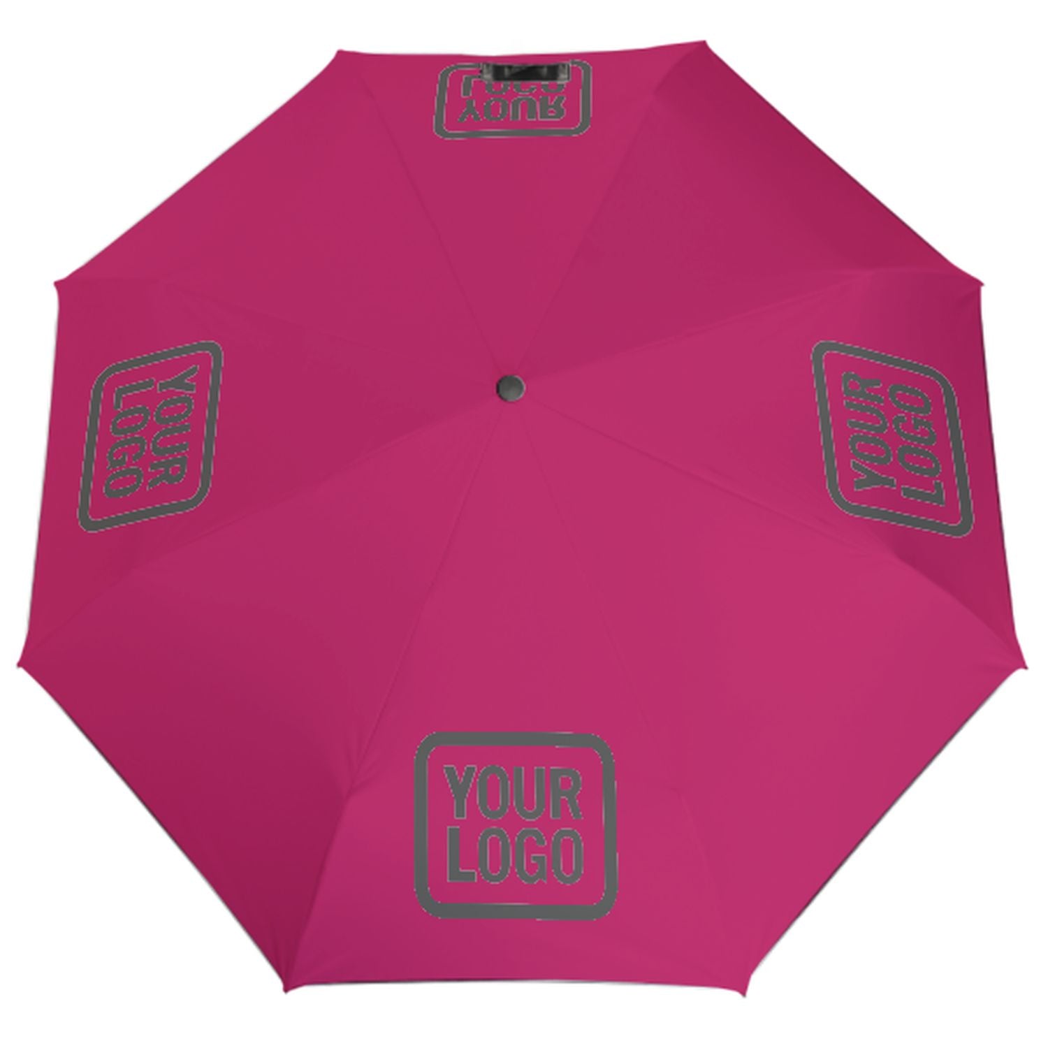 Ombrello automatico personalizzato rosa grigio scuro