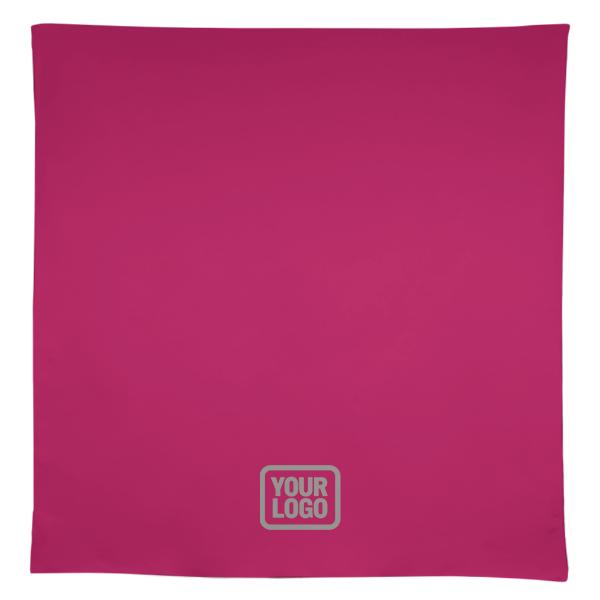 Tovaglia quadrata grigio scuro rosa su misura