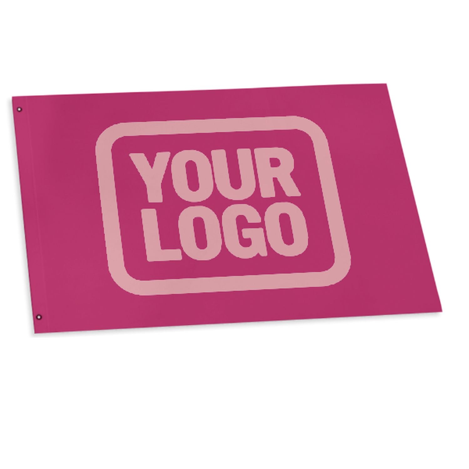 Maßgeschneidertes Rosarot Rosa Flagge