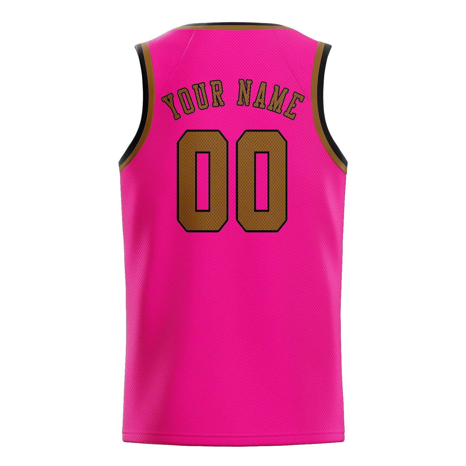 Benutzerdefiniertes Professionelles Rosarot Khaki Basketballtrikot