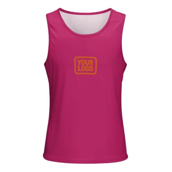 Maßgeschneidertes Rosarot Orange Herren Tanktop
