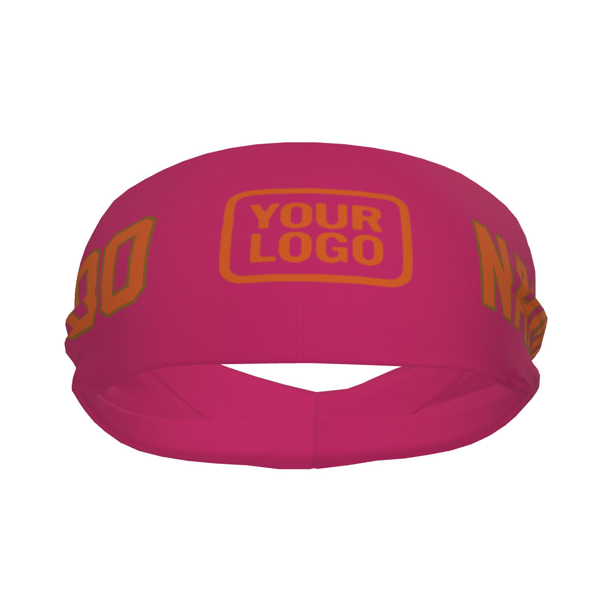 Maßgeschneidertes Rosarot Orange Sport Stirnband