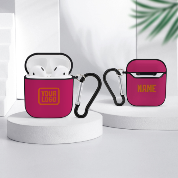 Maßgeschneidertes Rosarot Orange AirPods-Hülle
