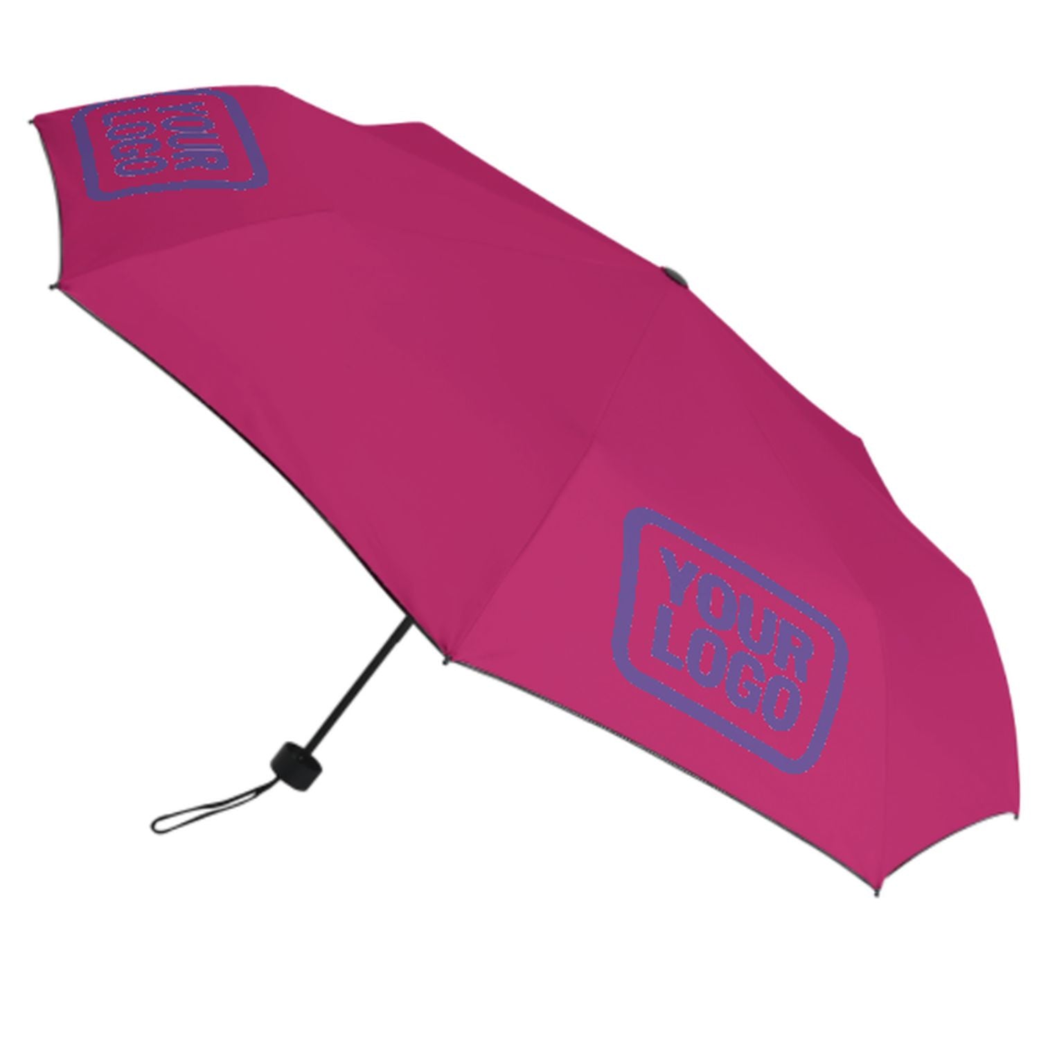 Ombrello automatico personalizzato rosa lavanda
