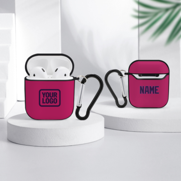 Maßgeschneidertes Rosarot Lila AirPods-Hülle