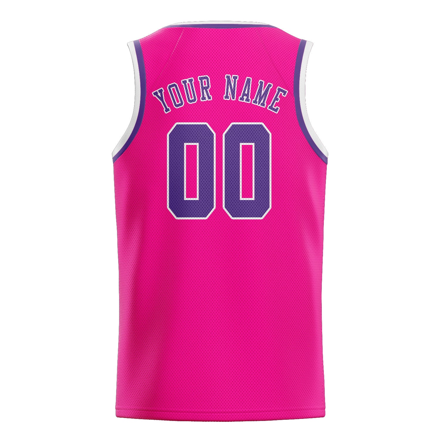 Benutzerdefiniertes Professionelles Rosarot Lavendel Basketballtrikot