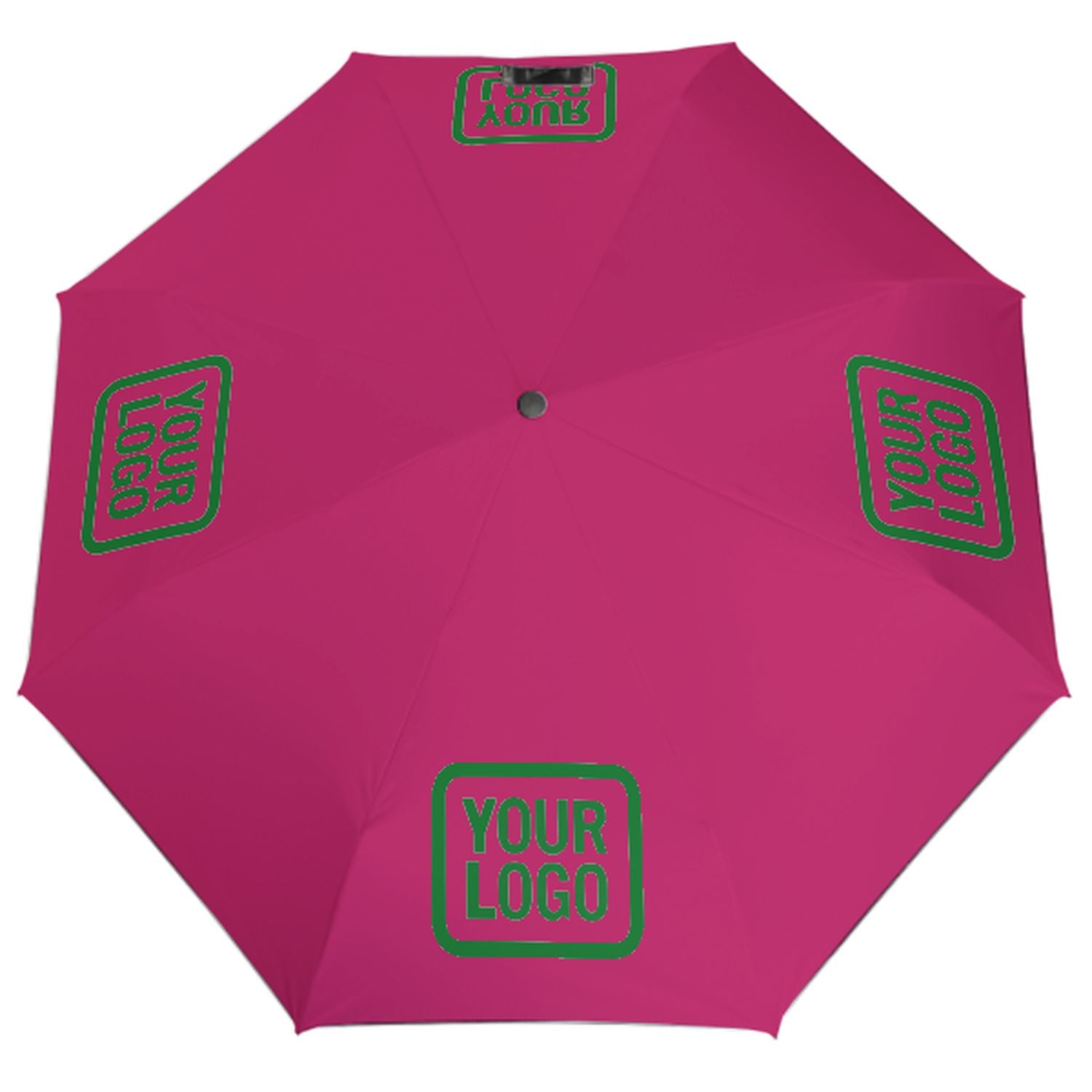Ombrello automatico personalizzato rosa smeraldo verde