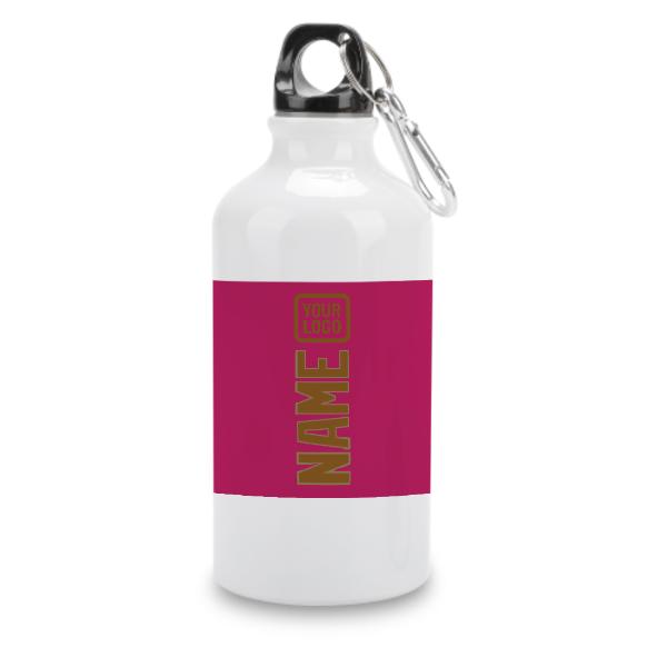 Maßgeschneidertes Rosarot Khaki Sportflasche