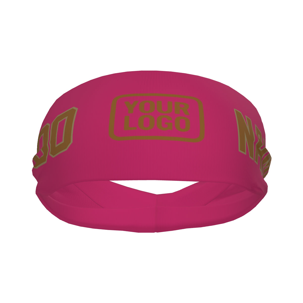 Maßgeschneidertes Rosarot Khaki Sport Stirnband