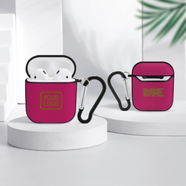Maßgeschneidertes Rosarot Khaki AirPods-Hülle