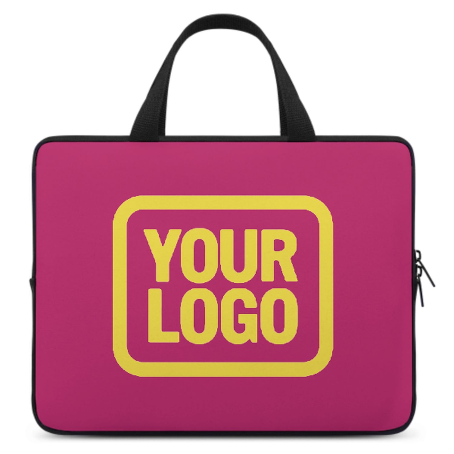 Maßgeschneidertes Rosarot Light Yellow Laptop Tasche