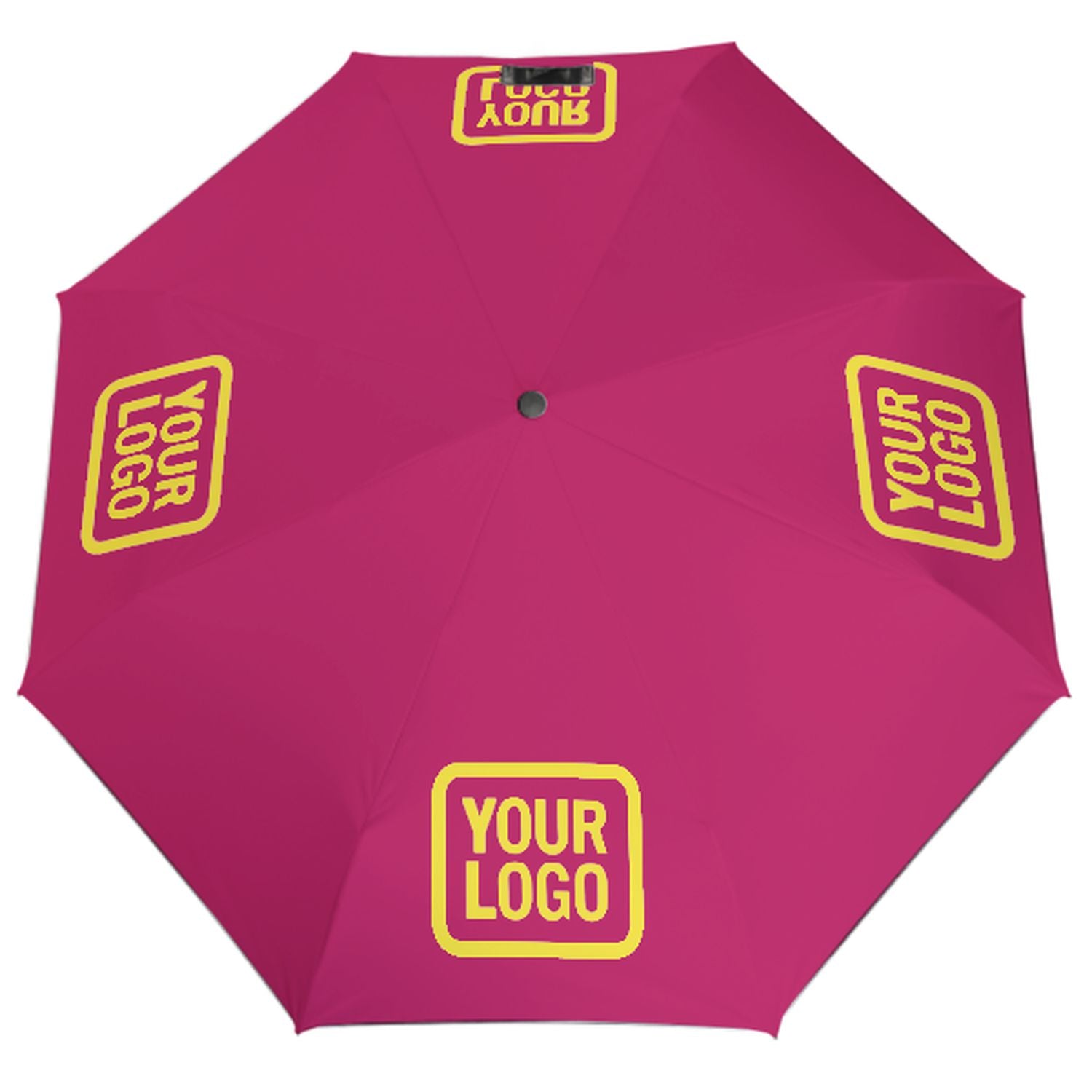 Ombrello automatico personalizzato rosa giallo pallido