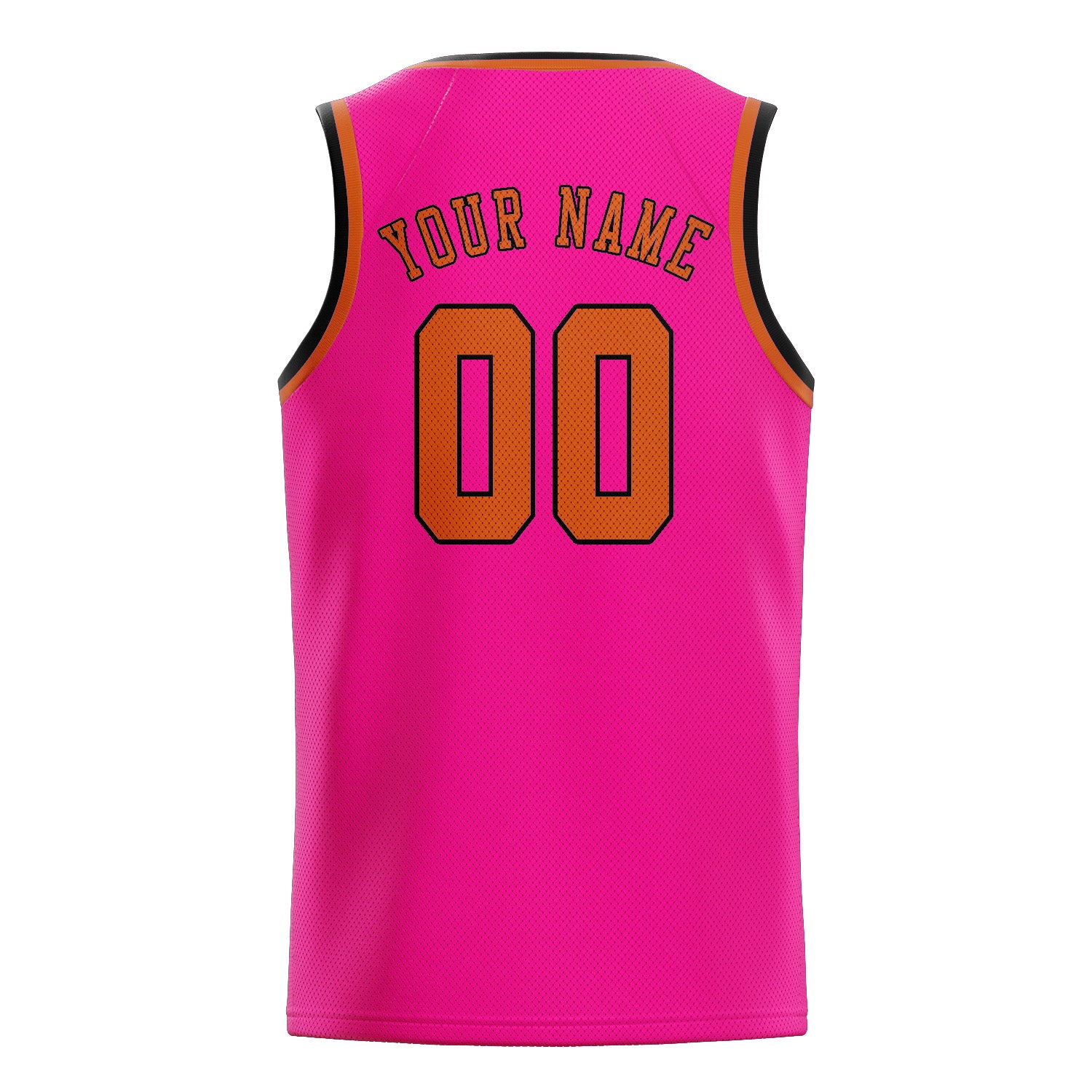 Benutzerdefiniertes Professionelles Rosarot Orange Basketballtrikot