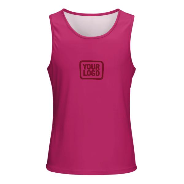 Maßgeschneidertes Rosarot Karmesinrot Herren Tanktop