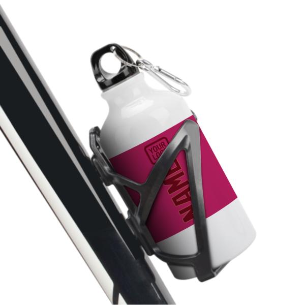 Maßgeschneidertes Rosarot Karmesinrot Sportflasche