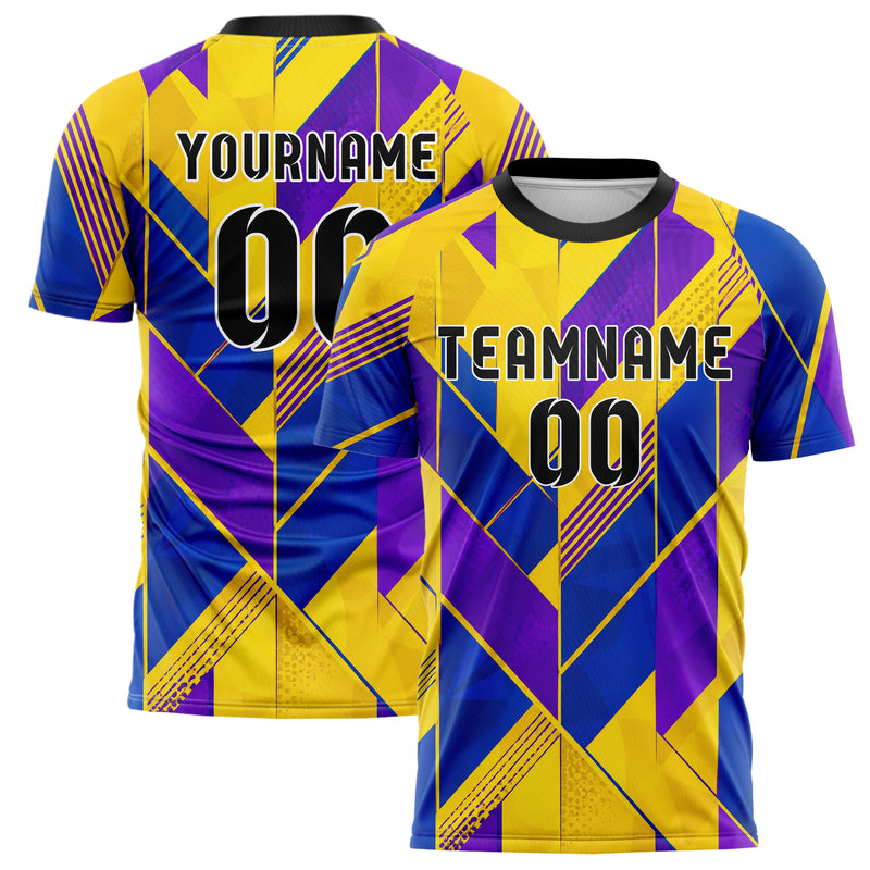 Gelb lebendiges Streifen interlocking diagonal Grid Design 13-0040 individuelles Fußballtrikot main