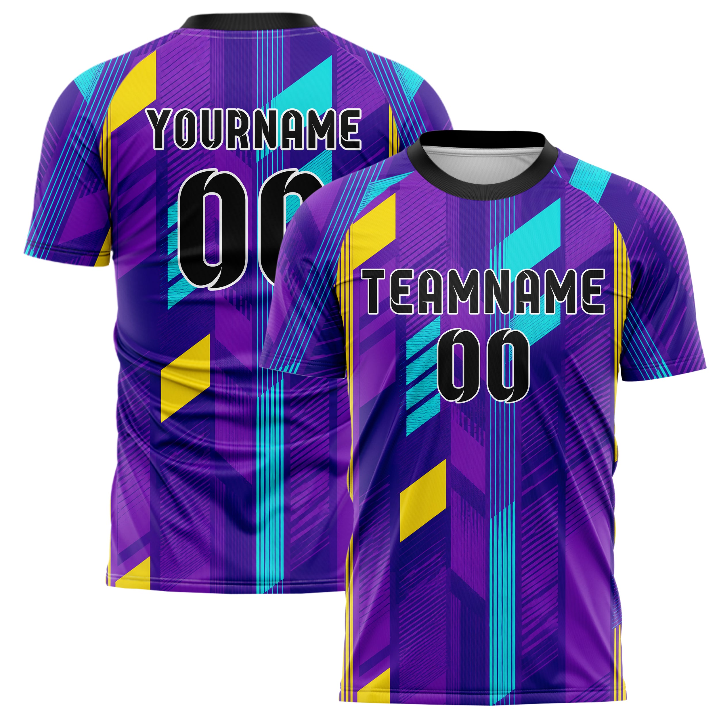 Lila lebendiges Streifen vertikale Baender Design 13-0134 individuelles Fußballtrikot main