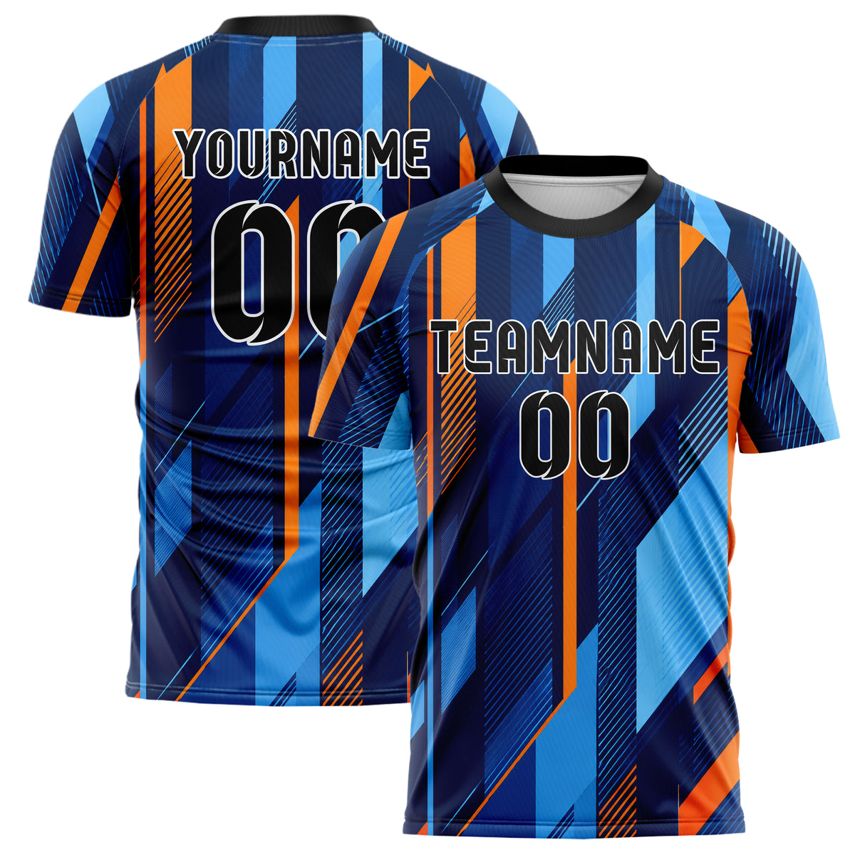 Marineblau lebendiges Streifen breite diagonale Streifen Design 13-0138 individuelles Fußballtrikot main