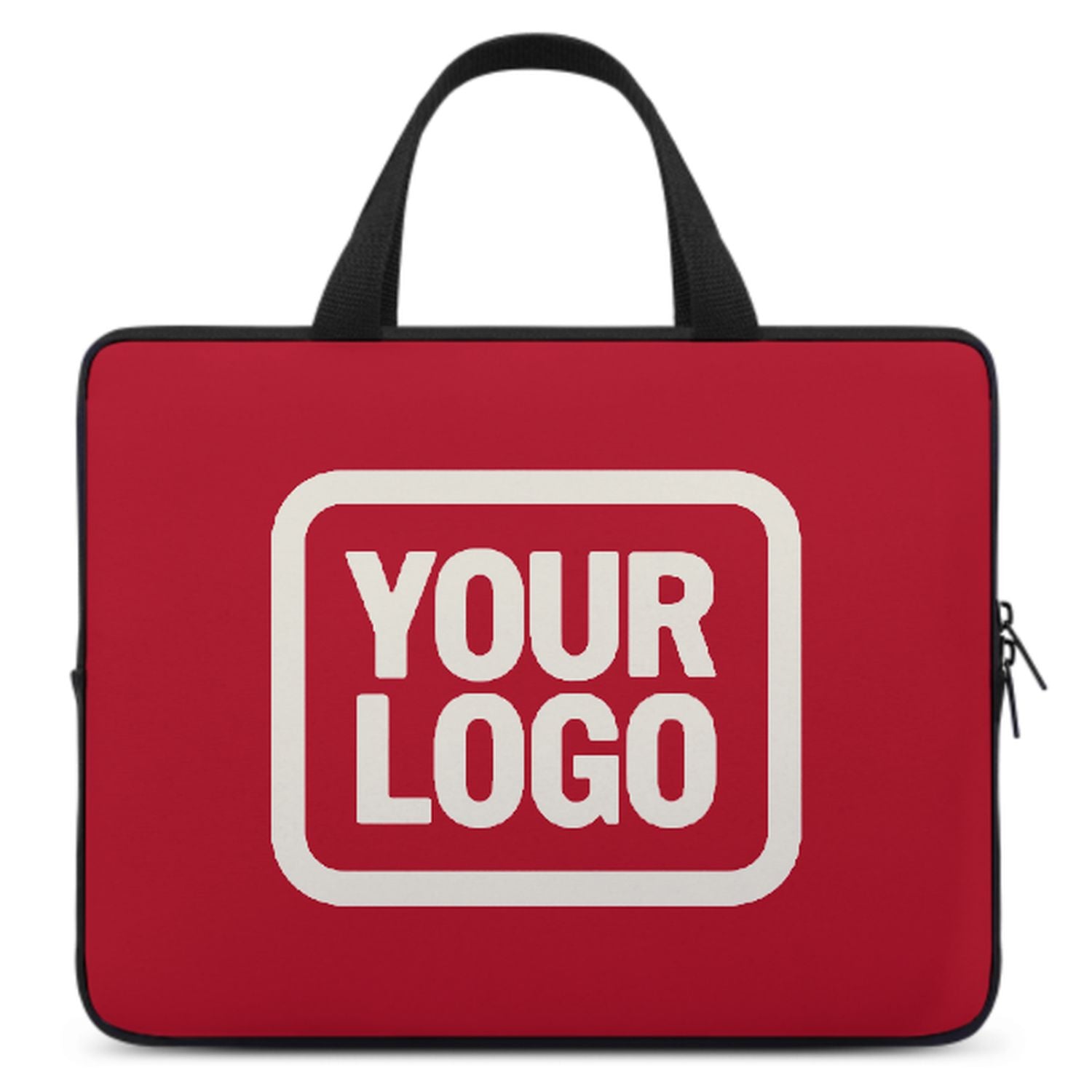 Maßgeschneidertes Rot Cream Laptop Tasche
