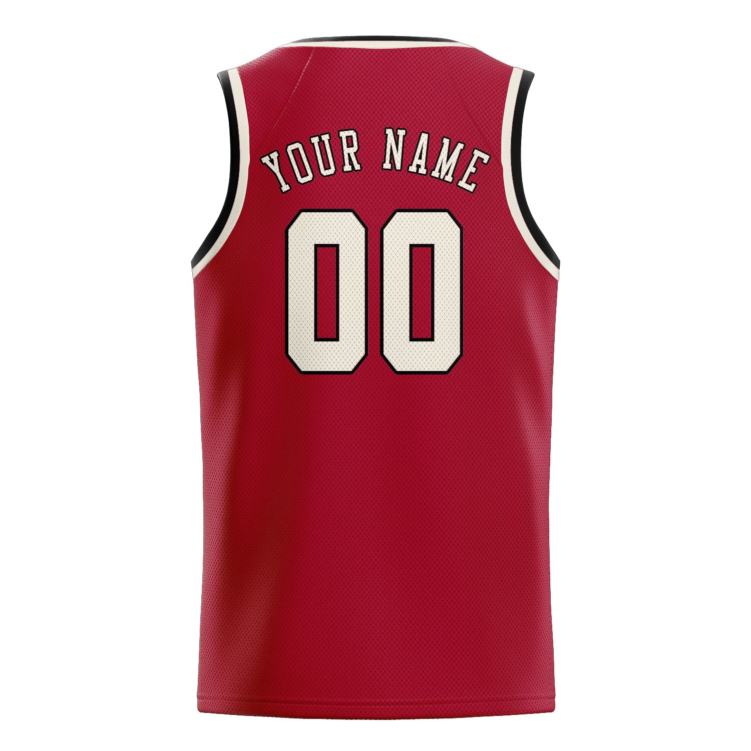 Benutzerdefiniertes Professionelles Rot Beige Basketballtrikot